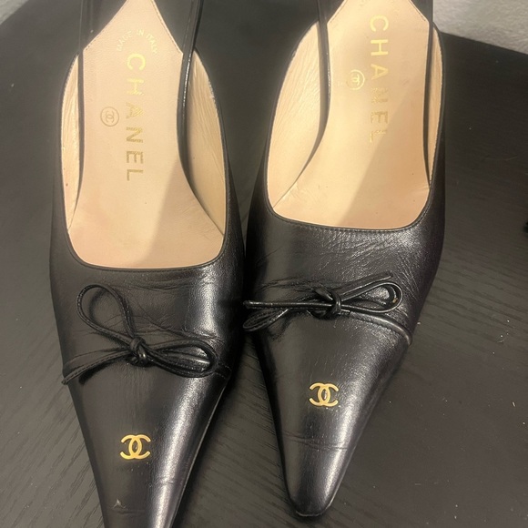 Vintage Chanel Black Mules - Picture 8 of 8